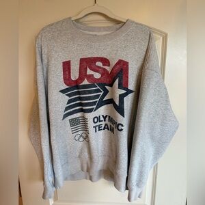 Abercrombie Olympics vintage Sunday crew light gray size L